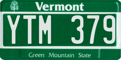 VT license plate YTM379