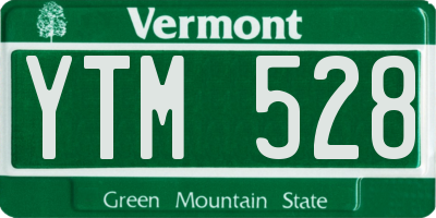VT license plate YTM528