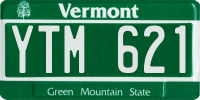 VT license plate YTM621