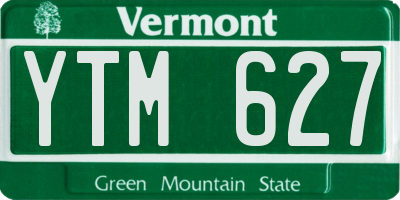VT license plate YTM627