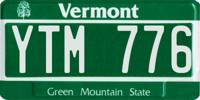 VT license plate YTM776