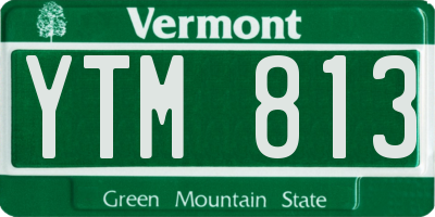 VT license plate YTM813
