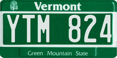 VT license plate YTM824