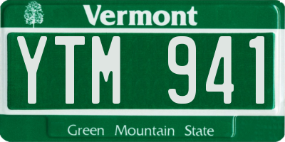 VT license plate YTM941