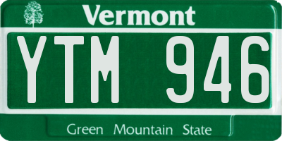 VT license plate YTM946