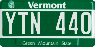 VT license plate YTN440