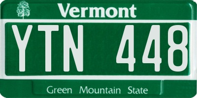 VT license plate YTN448