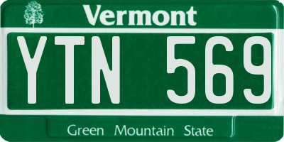 VT license plate YTN569