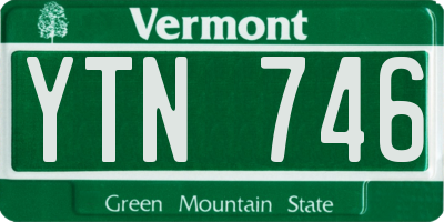 VT license plate YTN746