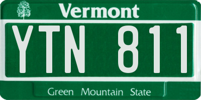 VT license plate YTN811