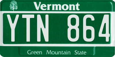 VT license plate YTN864