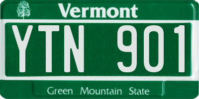 VT license plate YTN901