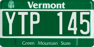 VT license plate YTP145