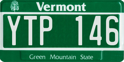 VT license plate YTP146