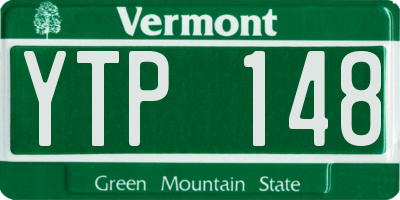 VT license plate YTP148