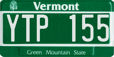 VT license plate YTP155