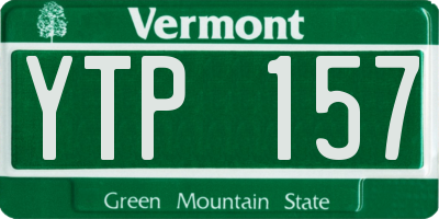 VT license plate YTP157
