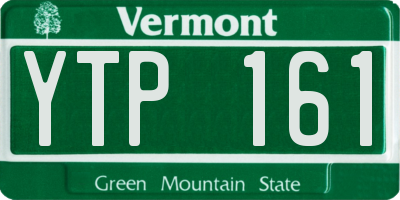 VT license plate YTP161