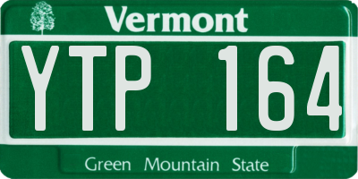 VT license plate YTP164