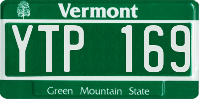 VT license plate YTP169