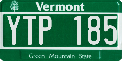 VT license plate YTP185