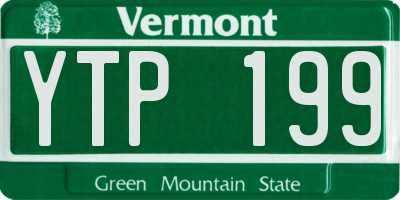 VT license plate YTP199