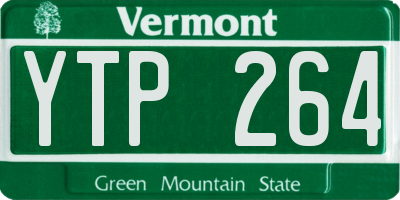 VT license plate YTP264