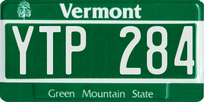 VT license plate YTP284