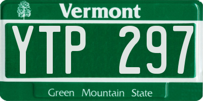 VT license plate YTP297