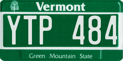 VT license plate YTP484