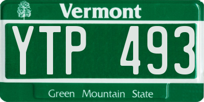 VT license plate YTP493