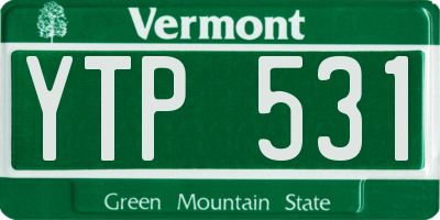 VT license plate YTP531