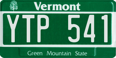 VT license plate YTP541