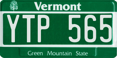 VT license plate YTP565