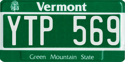 VT license plate YTP569