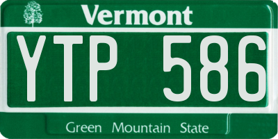 VT license plate YTP586