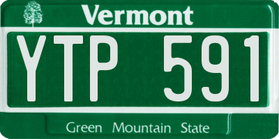 VT license plate YTP591