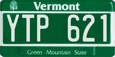 VT license plate YTP621