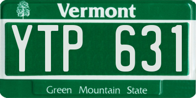 VT license plate YTP631