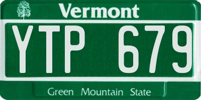 VT license plate YTP679