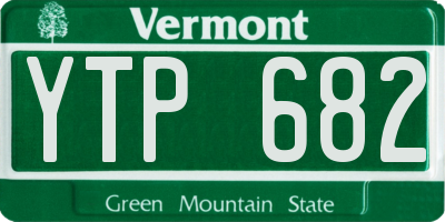 VT license plate YTP682