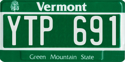 VT license plate YTP691