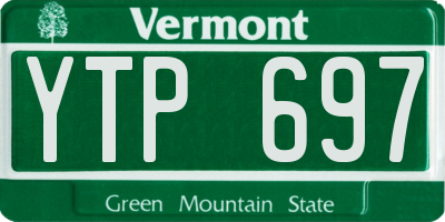 VT license plate YTP697