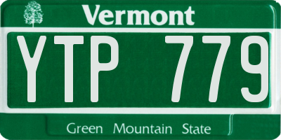VT license plate YTP779