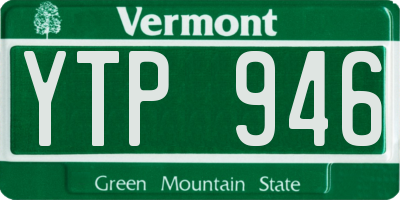 VT license plate YTP946