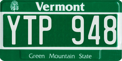 VT license plate YTP948