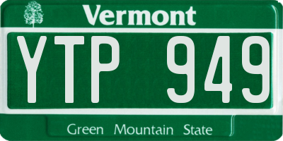 VT license plate YTP949