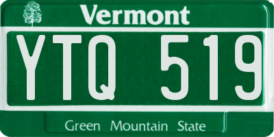 VT license plate YTQ519