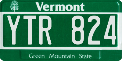 VT license plate YTR824