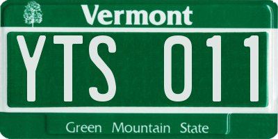 VT license plate YTS011